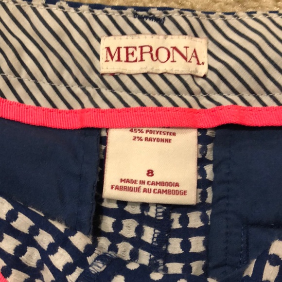 Blue and White Polka Dot Shorts - Picture 4 of 6